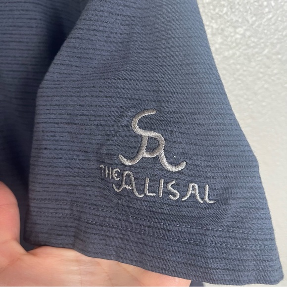 Travis Mathew Deep Navy Pinstriped Short Sleeve Golf Polo Mens XXL - Picture 5 of 6